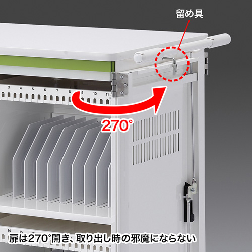 CAI-CAB25WN / タブレット収納保管庫（前後扉仕様・ホワイト）