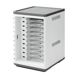 CAI-CAB34W / スマートフォン個別鍵付き充電キャビネット(10台収納)