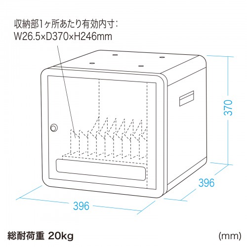 CAI-CAB63BK / 充電保管庫(Type-C PD対応)