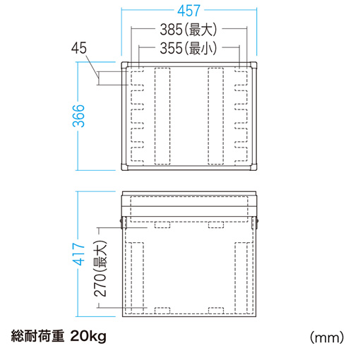 CAI-CABPD35 / ノートパソコン5台収納セキュリティケース