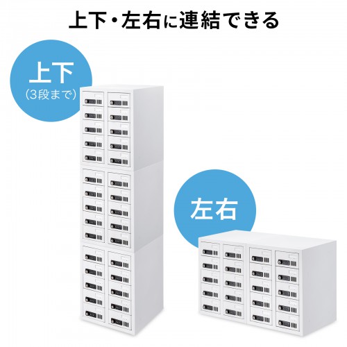 上下・左右に連結できる