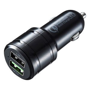 CAR-CHR72QU / QuickCharge3.0対応カーチャージャー(2ポート)