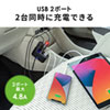 CAR-CHR78CUN USBチャージャー付2連ソケット(2ポート・4.8A) CAR-CHR78CUN / USBチャージャー付2連ソケット(2ポート・4.8A)