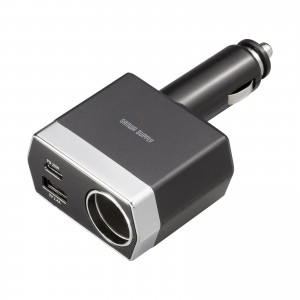 CAR-CHR81CPD / ソケット付き車載充電器(USB PD20W Type-C+USB A)