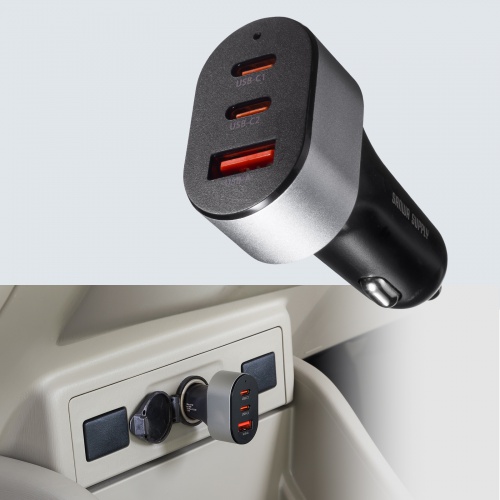 CAR-CHR83CPD / USB Power Delivery対応カーチャージャー（3ポート・67W）