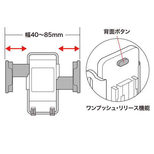 CAR-HLD5BK / 車載ホルダー（ダッシュボード設置タイプ）