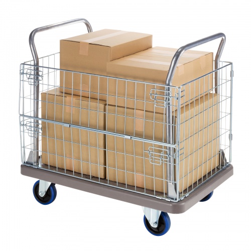 CART-FA13GY【かご付き台車】荷物・資材の運搬に便利、 2段階 CART-FA13GY【かご付き台車】荷物・資材の運搬に便利、 2段階