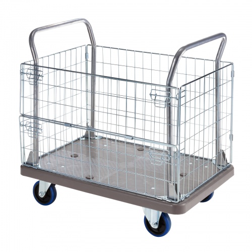 CART-FA13GY【かご付き台車】荷物・資材の運搬に便利、 2段階 CART-FA13GY【かご付き台車】荷物・資材の運搬に便利、 2段階