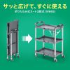 CART-FA2GY 折りたたみカート3段式(W665) CART-FA2GY / 折りたたみカート3段式(W665)