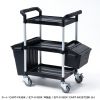 CART-FA3ST1BK 3段式ワゴン用蓋付きサイドBOX(大・ブラック) CART-FA3ST1BK / 3段式ワゴン用蓋付きサイドBOX(大・ブラック)