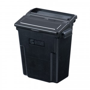 CART-FA3ST1BK / 3段式ワゴン用蓋付きサイドBOX(大・ブラック)
