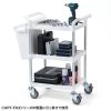 CART-FA3ST1W / 3段式ワゴン用蓋付きサイドBOX（大・ホワイト）