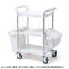 CART-FA3ST1W 3段式ワゴン用蓋付きサイドBOX(大・ホワイト) CART-FA3ST1W / 3段式ワゴン用蓋付きサイドBOX(大・ホワイト)