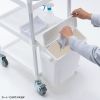 CART-FA3ST1W 3段式ワゴン用蓋付きサイドBOX(大・ホワイト) CART-FA3ST1W / 3段式ワゴン用蓋付きサイドBOX(大・ホワイト)