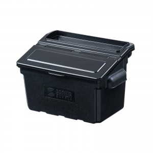 CART-FA3ST2BK / 3段式ワゴン用蓋付きサイドBOX(小・ブラック)