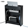 CB-BOXM1BK ケーブル&タップ、ルーター収納ボックス(ブラック) CB-BOXM1BK / ケーブル&タップ、ルーター収納ボックス(ブラック)