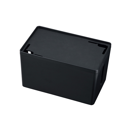 CB-BOXP1BK / ケーブル＆タップ収納ボックス（ブラック）