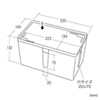 CB-BOXP1WN2 ケーブル&タップ収納ボックス(Sサイズ・ホワイト) CB-BOXP1WN2 / ケーブル&タップ収納ボックス(Sサイズ・ホワイト)