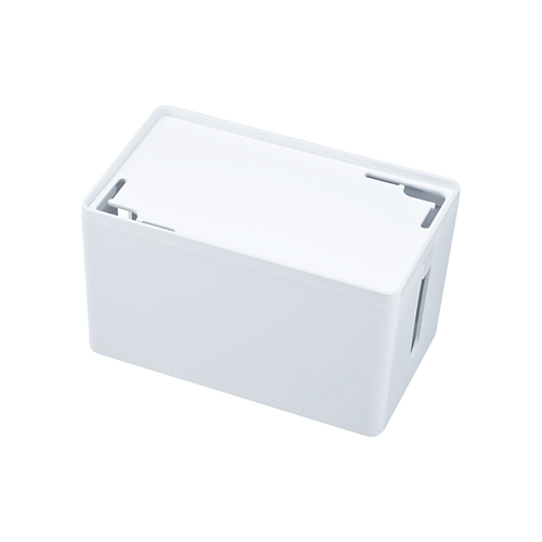 CB-BOXP1W / ケーブル＆タップ収納ボックス（ホワイト）