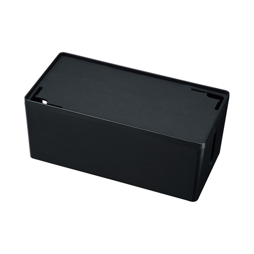 CB-BOXP2BKN2 / ケーブル＆タップ収納ボックス（Mサイズ・ブラック）