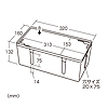 CB-BOXP2BK / ケーブル＆タップ収納ボックス（ブラック）