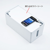 CB-BOXP2W ケーブル&タップ収納ボックス(ホワイト) CB-BOXP2W / ケーブル&タップ収納ボックス(ホワイト)