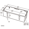 CB-BOXP3BK / ケーブル＆タップ収納ボックス（ブラック）