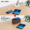 CB-BOXP7BR ケーブル&タップ収納ボックス(ブラウン) CB-BOXP7BR / ケーブル&タップ収納ボックス(ブラウン)