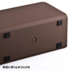 CB-BOXP7BR / ケーブル＆タップ収納ボックス（ブラウン）