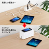 CB-BOXP7W ケーブル&タップ収納ボックス(ホワイト) CB-BOXP7W / ケーブル&タップ収納ボックス(ホワイト)