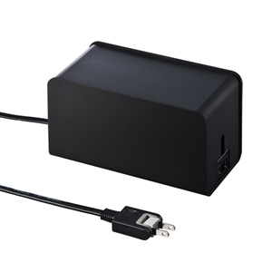 CB-BOXP8BK / ケーブル&タップ収納ボックス(ブラック)