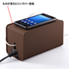 CB-BOXP8BR ケーブル&タップ収納ボックス(ブラウン) CB-BOXP8BR / ケーブル&タップ収納ボックス(ブラウン)