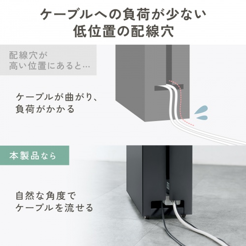 CB-BOXS10BK / ケーブル＆タップ収納ボックス