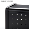CB-BOXS4BK ケーブル&タップ収納ボックス(1段・ブラック) CB-BOXS4BK / ケーブル&タップ収納ボックス(1段・ブラック)