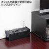 CB-BOXS4BK ケーブル&タップ収納ボックス(1段・ブラック) CB-BOXS4BK / ケーブル&タップ収納ボックス(1段・ブラック)