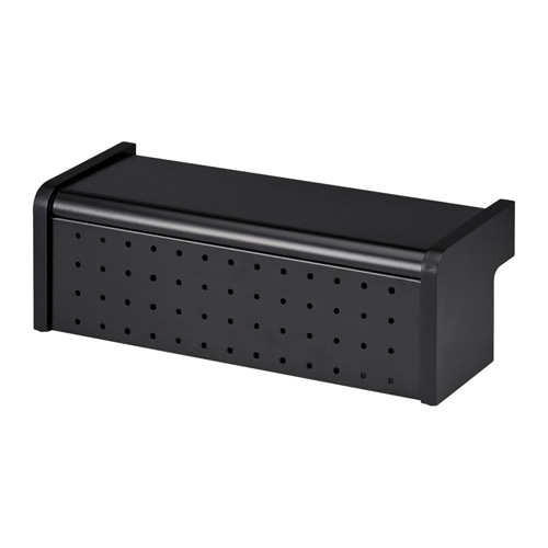 CB-BOXS4BK / ケーブル＆タップ収納ボックス（1段・ブラック）