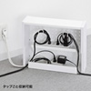 CB-BOXS5WN ケーブル&タップ収納ボックス(ホワイト) CB-BOXS5WN / ケーブル&タップ収納ボックス(ホワイト)