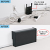 CB-BOXS6BKN ケーブル&タップ収納ボックス(ブラック) CB-BOXS6BKN / ケーブル&タップ収納ボックス(ブラック)