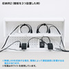 CB-BOXS6BKN ケーブル&タップ収納ボックス(ブラック) CB-BOXS6BKN / ケーブル&タップ収納ボックス(ブラック)
