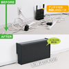 CB-BOXS6BK ケーブル&タップ収納ボックス(ブラック) CB-BOXS6BK / ケーブル&タップ収納ボックス(ブラック)