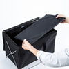 CB-BOXTW1BK 折りたたみ式蓋付き手荷物収納ボックス(ブラック) CB-BOXTW1BK / 折りたたみ式蓋付き手荷物収納ボックス(ブラック)