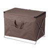CB-BOXTW1BR 折りたたみ式蓋付き手荷物収納ボックス(ブラウン) CB-BOXTW1BR / 折りたたみ式蓋付き手荷物収納ボックス(ブラウン)