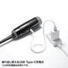 CD-ADE2BK / 電動エアダスター（充電式・3段階風量調整・LED付き）
