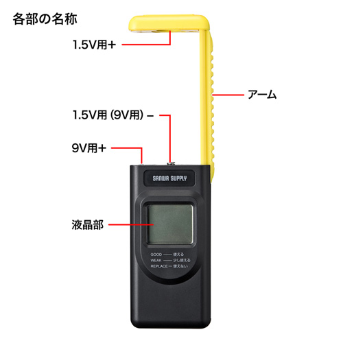 CHE-BT3 / コンパクトデジタル電池残量チェッカー