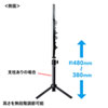 CMS-STN2BK / WEBカメラ用LEDライト付きスタンド（テレワーク）