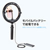 CMS-STN2BK WEBカメラ用LEDライト付きスタンド(テレワーク) CMS-STN2BK / WEBカメラ用LEDライト付きスタンド(テレワーク)