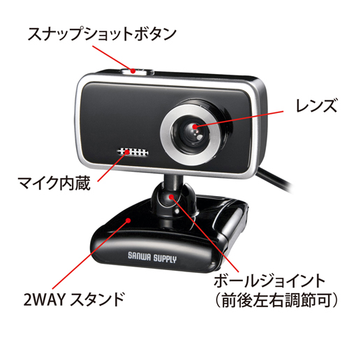 CMS-V31SETBK / WEBカメラセット（ブラック）