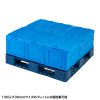 CNT-CV50BL 折りたたみコンテナ 50リットルふた付き CNT-CV50BL / 折りたたみコンテナ 50リットルふた付き