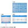 CNT-CV75CL / 折りたたみコンテナ　75リットルふた付き クリア色