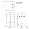 CP-303 / W800　機器収納ボックス（H1000mm）